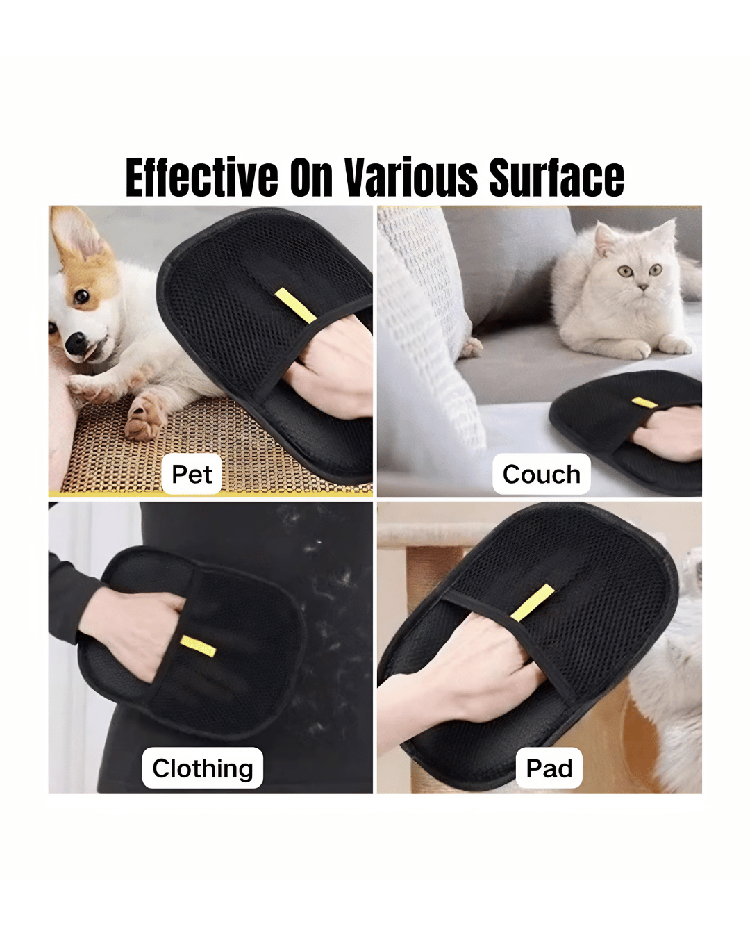  Pet Hair Removal Gloves