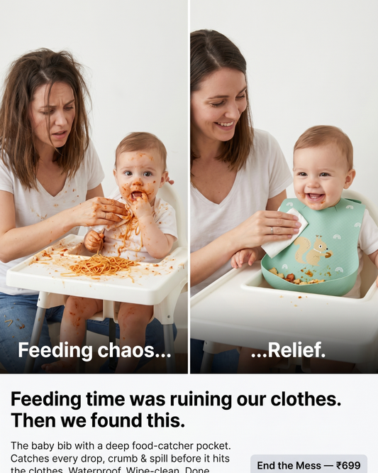Baby Food Feeding Bib (Pack of 2)